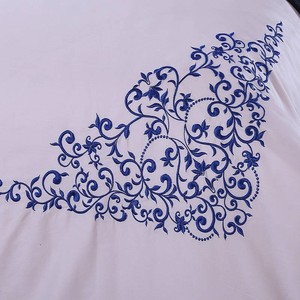 100% hữu cơ màu bông tùy chỉnh đôi đầy đủ Nữ Hoàng Vua Kích thước tấm Ga Trải Giường tấm phẳng cho bán buôn - Product Image 2