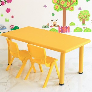 Kindergarten Kids Classroom Furniture Set Colorful Children School Plastic <strong>Adjustable</strong> <strong>Tables</strong> And Chairs Set For Wholesale - Product Image 2