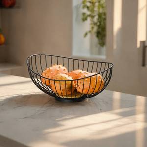 Juego de Fruteros de Alambre Minimalistas de 2 Niveles y de 1 Nivel - Organizador Rústico para Encimera de Cocina y Comedor - Product Image 6