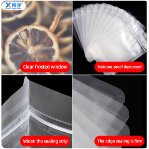 Sacs d'emballage en plastique transparents <span class=keywords><strong>de</strong></span> qualité alimentaire avec fermeture éclair, thermoscellables, pour aliments, bonbons, collations, noix, aliments pour animaux <span class=keywords><strong>de</strong></span> compagnie - En stock - Product Image 3