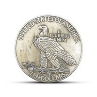 Monedas de recuerdo de metal de alta calidad al por mayor monedas de metal antiguas en relieve 3D monedas antiguas vintage