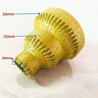 Foret diamanté à queue M14 de 5 mm, en acier rapide, à dents brasées sous vide, pour maçonnerie, alésage et polissage