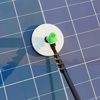 Robots nettoyeurs de panneaux solaires de 3,5 mètres avec batterie au lithium et alimentation secteur