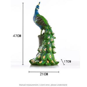 Экологически чистый Павлин на солнечной батарее орнамент из искусственной смолы для домашнего сада украшения балкона - Product Image 6