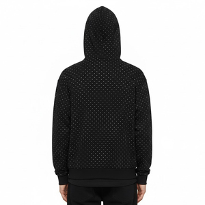 เสื้อฮู้ดหินไรน์สโตนสำหรับผู้ชายดีไซน์ใหม่มีฮู้ดแบบกลับด้านได้สำหรับฤดูหนาวดีไซน์ใหม่ - Product Image 2