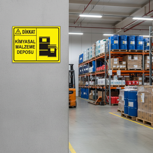 Signalisation pour zone de stockage de produits chimiques, équipement de sécurité essentiel avec fonction d'avertissement - Product Image 3