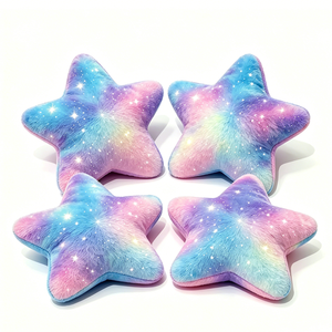 Customized Galaxy <b>star</b> plush pillow, Rainbow <b>star</b> <b>cushion</b>, Sparkly <b>star</b> plush, Pastel <b>star</b> throw pillow ,Glitter <b>star</b> stuffed - Product Image 1