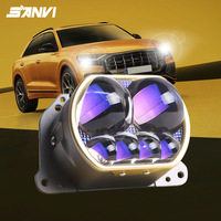 SANVI Auto Lighting Factory Nouvelle Arrivée L600S 3 Pouces Matrice 63W 6000K Phare de Voiture à Lentille Projecteur LED 12V pour Audi Q8