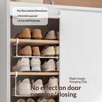 Meuble de rangement à chaussures LANZYLO ODM à un seul niveau, mobile, sans installation requise, avec compartiments superposés et support rétractable suspendu