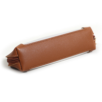 Porte-crayon avec logo personnalisé, pochette transparente en PVC pour stylo avec fermeture éclair