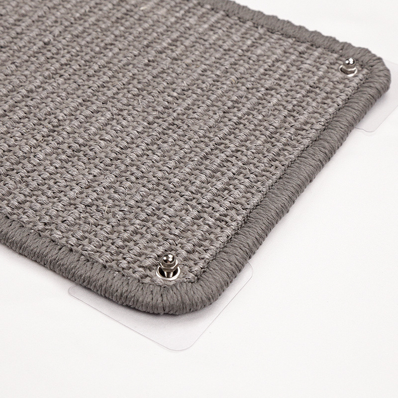 Kit Eco Custom Size Sisal Pet Mat: Non-Slip, Chew Resistant Scratch Pad for Cats Dogs