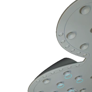 MD-R971 Exfoliante de pies de silicona gris con forma de conejo 14"x12" Alfombrilla antideslizante para ducha con ventosas eficaces - Product Image 5