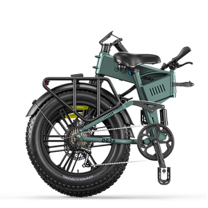 จักรยานไฟฟ้าพับได้ Eletronbike OG20 ยางอ้วน 20"4.0 โครงอลูมิเนียมอัลลอยด์ มอเตอร์หลัง 250W แรงบิด 55Nm แบตเตอรี่ลิเธียม 48V13Ah ระบบไฮดรอลิก - Product Image 5