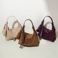 Vente en gros dernière mode pour dames sac à main en daim couche supérieure en cuir de vachette véritable sac fourre-tout petit sac à main de luxe pour femmes sac à bandoulière Hobo