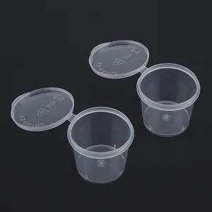 0.75 oz-5.5 oz nhựa Container có nắp đậy cho nước sốt dùng một lần gia vị gói nếm container nước sốt nhựa phần cup