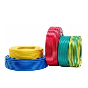 Single Core Stranded Copper BVR PVC Electrical Cable Wire 450/750v Rated Voltage Sizes 1.5mm-10mm for House Wiring