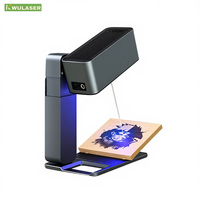 Graveur laser portable mini CNC 5W 80x80mm refroidi par air Wi-Fi/USB pour acrylique, métal, bois, format DXF