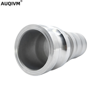 AUQIVM E-Type Connecteur rapide en acier inoxydable 304 Connecteur de tube de cuir chevelu mâle basse pression avec extrémité mâle à ajustement rapide du tuyau