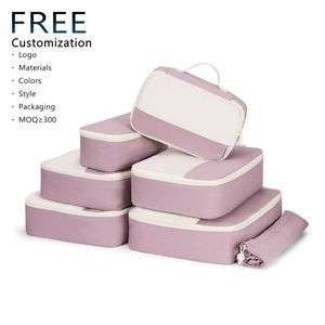 Sacs de rangement pour bagages 7 pièces OEM/ODM d'usine, cubes de rangement pour sacs à dos, sacs à chaussures de voyage portables, organisateurs de bagages essentiels pour le voyage - Product Image 1