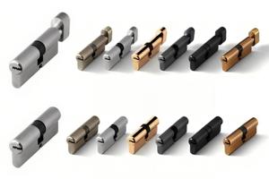 スライド式ほぞ穴ドアロック ハンドルフックロック スライドセキュリティ スライドドア用ほぞ穴ドア用 ダブルシリンダーロック キー付き - Product Image 2