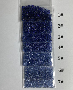 Saphir naturel de couleur saphir, forme ronde, 0,8 mm-2,0 mm, provenant directement de l'usine en Chine - Product Image 4