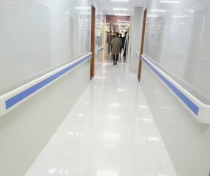 Treo tường bảo vệ chống va chạm người già tàn tật bệnh viện hành lang PVC bệnh viện hành lang lan can - Product Image 4