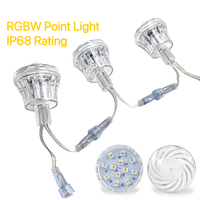 Évaluation IP68 numérique DC24V 6018 adressable rvb RGBW UCS2903 UCS2904 UCS8904 GS8208B UCS512 DMX512 Pixel LED Cabochon Point Light