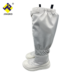 Botas de Seguridad Antiestáticas, Media Suela de Esponja Compuesta de 0.5 cm, <span class=keywords><strong>Rejilla</strong></span> Blanca, Botas Antiestáticas Largas para Cuarto Limpio - Product Image 2