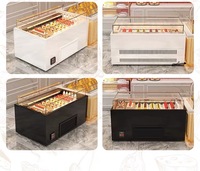 Vitrine réfrigérée pour pâtisserie à une seule couche, présentoir à gâteaux, refroidisseur à gâteaux, comptoir de présentation, porte en verre, réfrigérateur sur comptoir