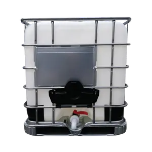 Galvanizli çelik çerçeve 500 litre Ibc su deposu 500l Ibc plastik alışveriş çantası tankı