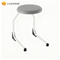 Chaise d'étudiant individuelle moderne et durable Liserve avec coque en plastique et structure métallique pour utilisation en classe, origine Chine