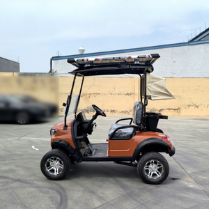 Voiture de golf électrique tout-terrain 3-4 places, roues en alliage, toit ouvrant imperméable, frein hydraulique, certifiée CE, 30-50 km/h - Product Image 1