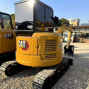 Mini-excavatrice CAT303.5E d'occasion à prix abordable, petite machinerie de construction pour travaux de jardinage et agricoles, stock disponible d'occasion - Product Image 1