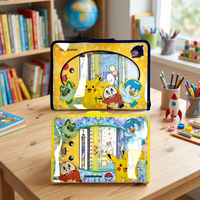 Set de Papelería de PVC de Pokémon Pikachu, Útiles Escolares, Lápiz, Borrador, Cuaderno, Anime, Dibujos Animados, Regalo para Estudiantes, Venta al Por Mayor