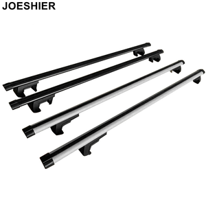 Barres de toit universelles réglables en alliage d'aluminium (1,25 m-1,35 m) pour voiture, coloris argent et noir – Offre spéciale - Product Image 1