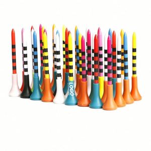 Tees de Golf de Plástico con Logotipo Personalizado Impreso con UV, Cabeza de Goma Suave de 83 mm, Duraderos para Todas las Estaciones, Ideales para Campos de Práctica y Promociones - Product Image 1