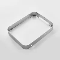 Abrazadera de estampación de piezas de metal de aluminio, soporte lateral, marco de metal para electrónica