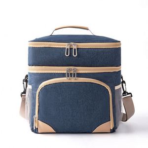 Sac à déjeuner personnalisé 2024, sac isotherme imperméable à double couche pour homme et femme, à usage extérieur, sec et humide - Product Image 1