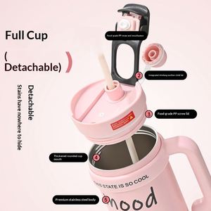 Vaso Térmico Portátil de Acero Inoxidable de Gran Capacidad (50 oz) con Asa para Café y Bebidas Frías, Ideal para Coche, Regalo Novedoso - Product Image 5