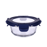 Récipient en verre borosilicaté hermétique pour aliments pour bébés avec couvercle de verrouillage sans BPA pour les aliments Mini récipient de stockage des aliments en verre résistant au four