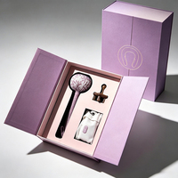Boîte cadeau magnétique double à rabat personnalisée pour appareil de massage avec insert en mousse pour emballage de luxe de marque de beauté