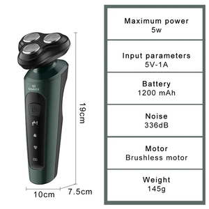 Nouveau <span class=keywords><strong>Rasoir</strong></span> Électrique Rotatif 3D USB pour Voiture, Lavable Corps Entier, Couteau à Barbe Quatre-en-un, Rechargeable, Cinq Lames IPx4 pour <span class=keywords><strong>Bikini</strong></span> - Product Image 2