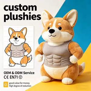 Muñeco <span class=keywords><strong>de</strong></span> Peluche Corgi Relajado, Suave y Esponjoso, Perro <span class=keywords><strong>de</strong></span> Patas Cortas, Juguete <span class=keywords><strong>de</strong></span> Peluche, Compañero Diario, Regalo, Lindo Animal <span class=keywords><strong>de</strong></span> Peluche - Product Image 1