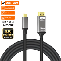 Cable Justlink USB C a HDMI 4K60Hz Ultra HD, Adaptador Tipo C a HDMI Trenzado de 6 pies para iPhone 17, MacBook, Proyector, Monitor, TV