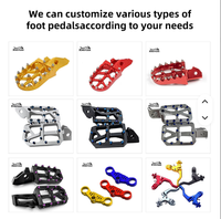 Repose-pieds en aluminium CNC sur mesure OEM compatibles avec les accessoires de modification de course KTM SX-F XC-F EXC-F
