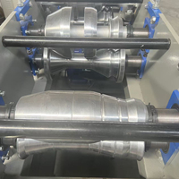 Petite machine à gouttières en acier, machine de fabrication de tubes métalliques pour la pluie, machine de profilage à froid pour corniches métalliques