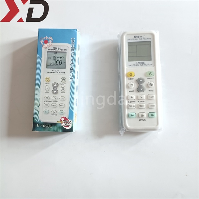 Factory K-1028E Universal LCD Display Remote Control for TV & Home Use 1000-In-1 Air Conditioner Temperature Heat Button Control