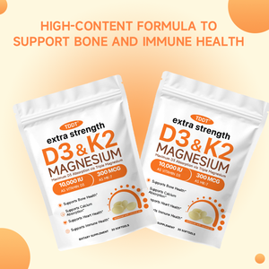 Cápsulas Blandas de Magnesio D3 K2 Extra Fuertes, Suplemento Dietético de Vitamina D3 y MK-7 con Aceite de Coco, 30 Cápsulas Blandas - Product Image 5