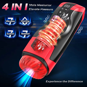 Masturbador Masculino con Calor, Vibración, Rotación y Succión Automática, Juguete Sexual <span class=keywords><strong>para</strong></span> Hombres - Product Image 4