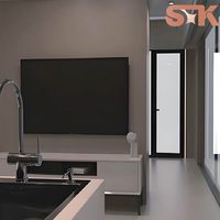 Maison conteneur de luxe à 2 chambres, kits de cabines préfabriquées en acier pour hôtels, maisons de luxe, maison capsule